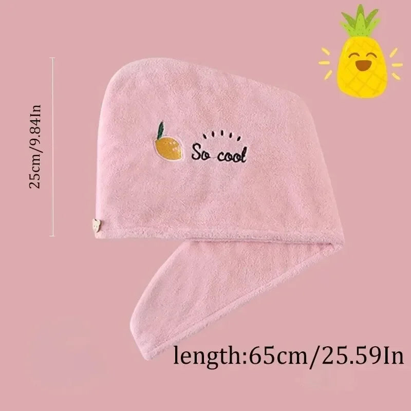 Glowmii Quick-Dry Hair Towel (Soft, Super Absorbent & Cute Wrap)